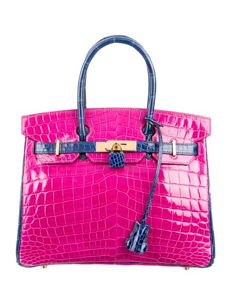 Hermes croc Birkin bag